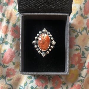 Elegant Sunstone Gemstone Ring